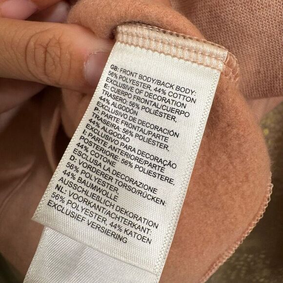 The North Face Women's Pink Heritage Patch Fleece Crewneck Sweatshirt Small - Picture 5 of 7